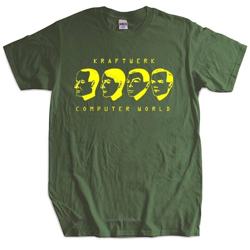New fashion tshirt cotton tees Computer World TShirt cotton Kraftwerk Autobahn The Model Shirts Brand Cotton Tshirt S