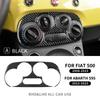 Carbon Fiber Gear Shift Collar Cover Trim for Fiat 500 Abarth 595 2012-2023 Interior Accessories