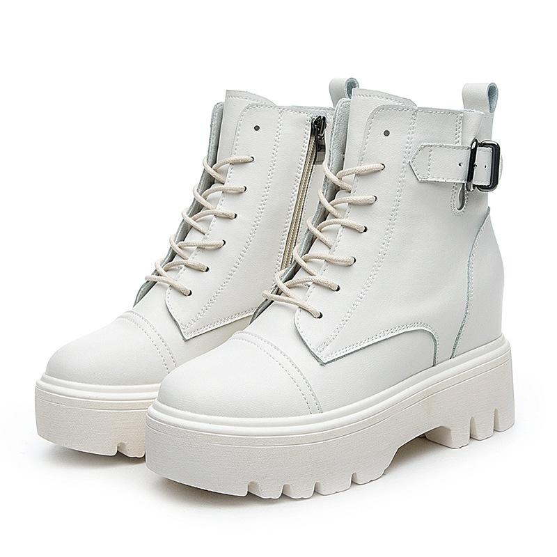 Martin Boots British Style Autumn and Winter New Boots Inner Height Increase CM Tide Ins Short Boots