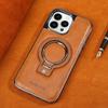 Suport pliabil magnetic invizibil din piele de lux pentru husă de telefon Magsafe pentru iPhone 16 Pro Max 15 13 12 14 Suport Capac rezistent la șocuri