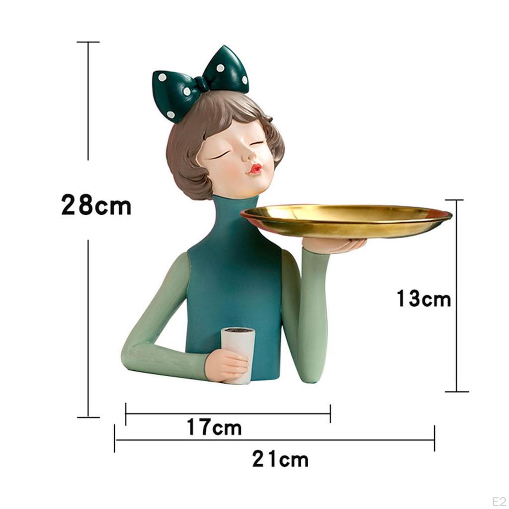 Sculpture Holding Storage Statue Desktop Decor for