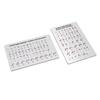 2pcs Braille English Alphabet Numbers and Punctuation Board with Sturdy Raised Dots Braille Learning Tool for Braille