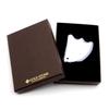 Terahertz Mineral Gua Sha Medium Feather for Body and Scalp Skin Facial Health and Beauty [GOLD STONE] Plate, Size, Shape, Massage, Care, Slimming,