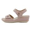 European And American New Summer Outdoor Leisure Button Simple Heel Beach Sandals Comfortable Mother Shoes Soft Leather