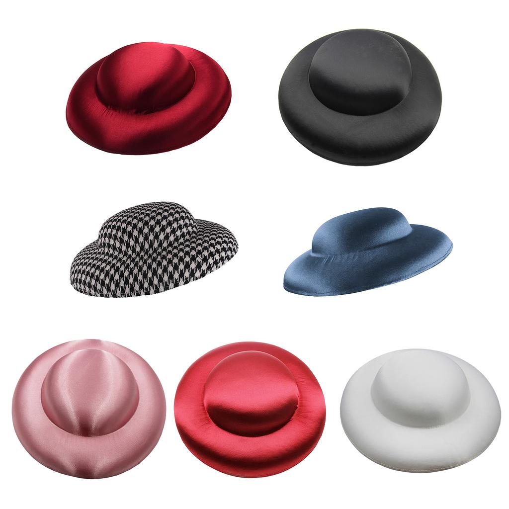 Fascinators Hat Base DIY Colrful Pillbox Hat Percher Opera Headwear Elegant Fascinator Hat Base Pillbox Hat