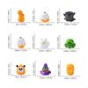 Halloween Miniature Figurines,Halloween Mini Resin Figures Ornament for Halloween Bag Fillers Garden Dollhouses Decors A0KF