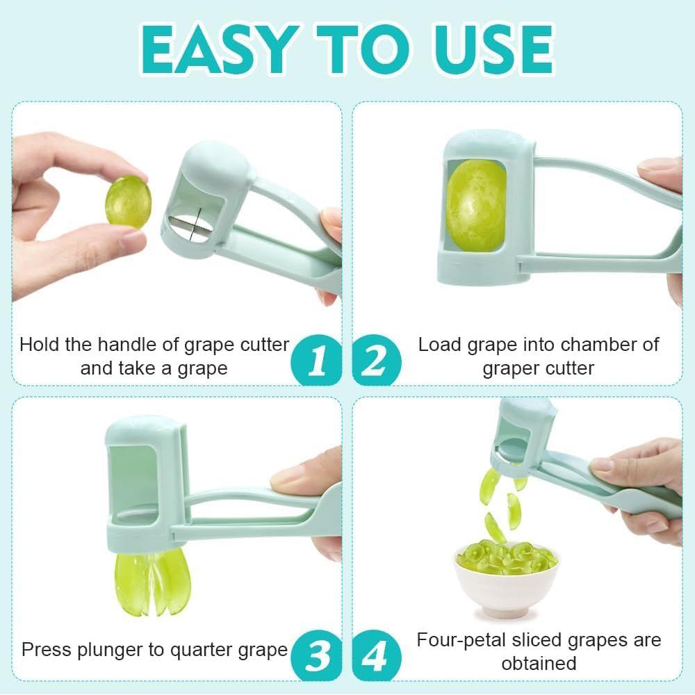 Grape Slicer Grape Cutter for Toddlers for Vegetable/Fruit Salad/Cake Decoration