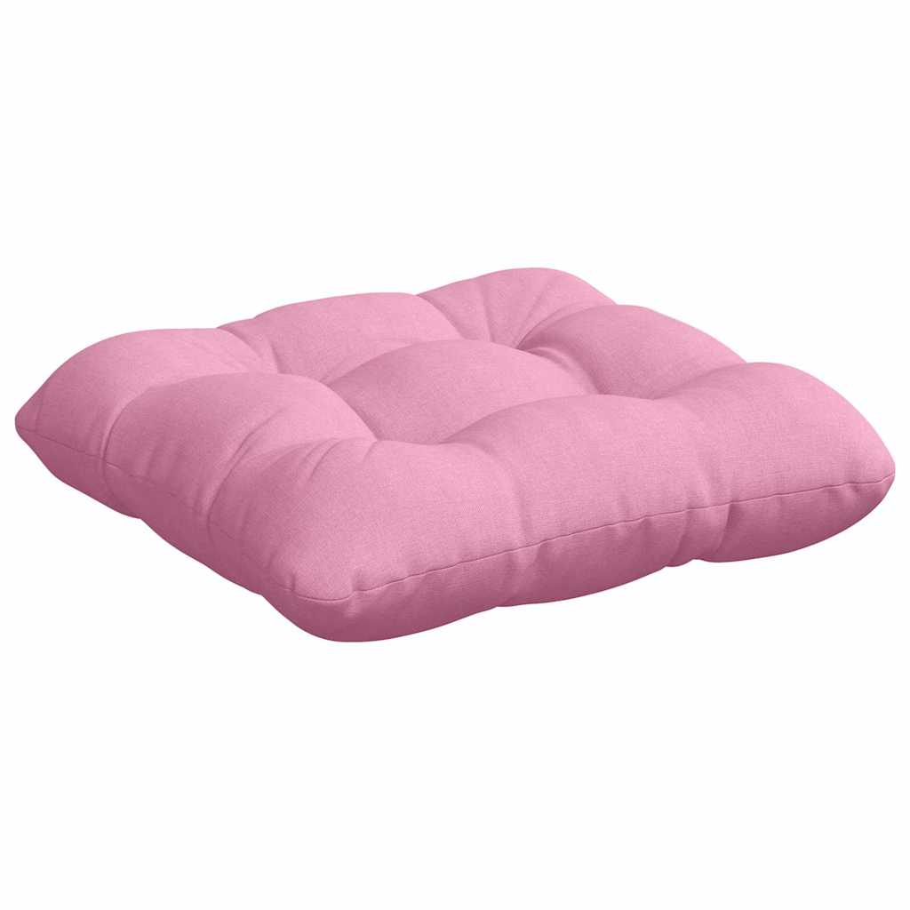 Seat Cushions 4 Pcs Pink 40 X 40 X 12 Cm Fabric