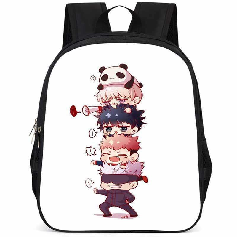 Durable Large Capacity 15 Inch Jujutsu Kaisen Backpack For Kids Lightweight Oxford Cloth School Bag
