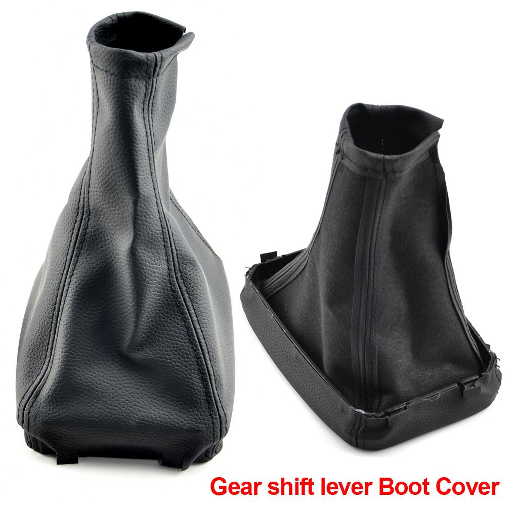 Car Handbrake Gear Shift Knob Shifter Gaiter Boot Leather Cover Auto Decor For Vauxhall/OPEL CORSA C COMBO 01-06 Car
