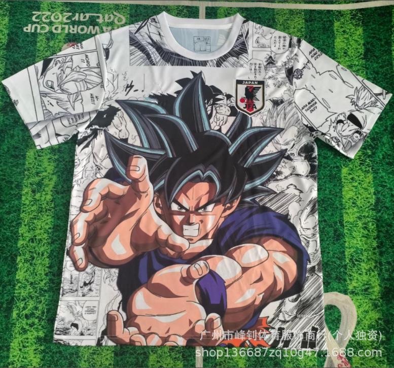 Maillot de football animé Coupe du Monde 2026, maillot thème dessin animé japonais, maillot de sport respirant pour l'entraînement