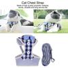 Air Permeable Fabric Cat Walking Vest Adjustable Strap Adjustable Cat Leash  Kitten Daily Activity