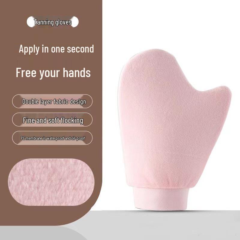 Vodotěsné vločkované rukavice aplikátor tělového mléka pro opalování a koupání