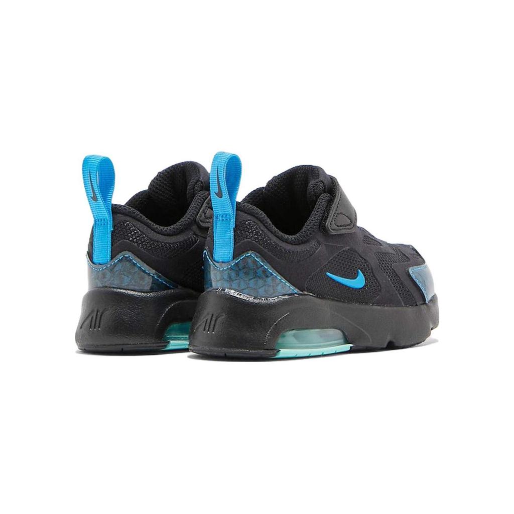 New Nike Air Max 200 Slip-Resistant Cushioning Wear-Resistant Low-Top Running Shoes Black Blue Infant And Toddler CQ4008-001