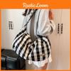 Striped Pattern Canvas Handbag Single Shoulder Crossbody Bag Women Gift Fashion