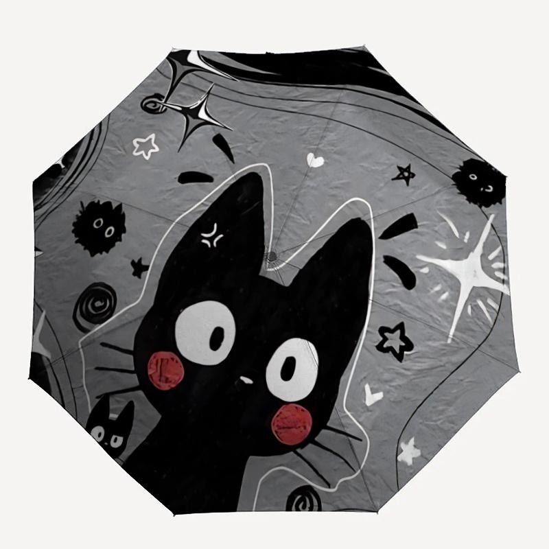 

1pc Cat CelestialPaws Umbrella That Opens Closes Automatically Perfect Gift with a Convenient Folding Mechanism 62