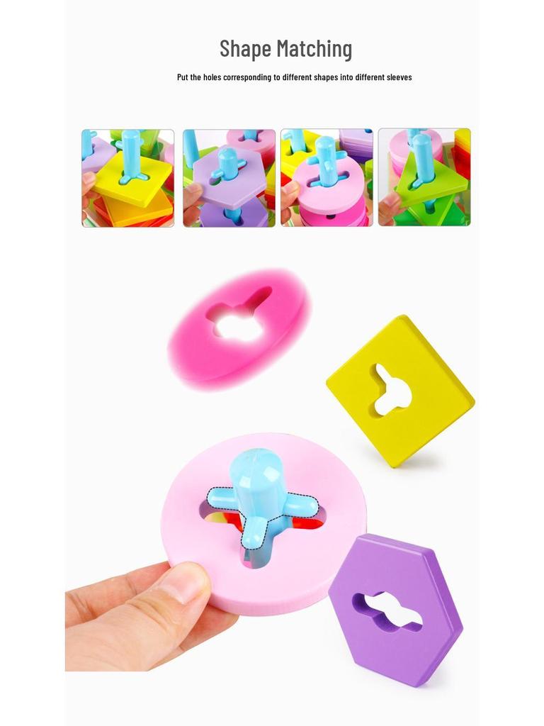 Multifunktionaler Holzperlen-Labyrinth & Formensortierkasten für Kinder Lernspielzeug