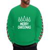 Men's And Women's Casual Christmas Printed Long-sleeved, Fleece Thick And Warm Round-neck Sweatshirts