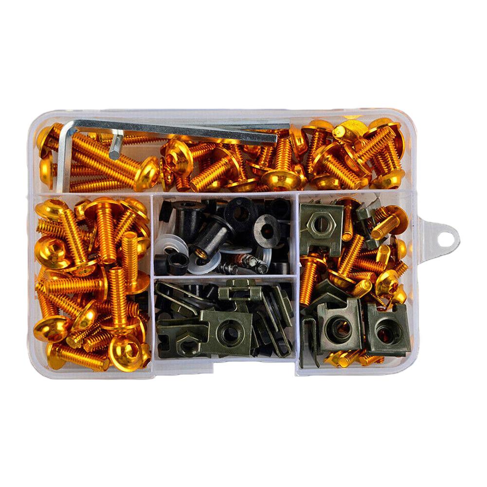 Installation Projects Modification Kit Vibrant Motorcycle Decoration Screws Motorcycle Accessories 177 Pieces Set