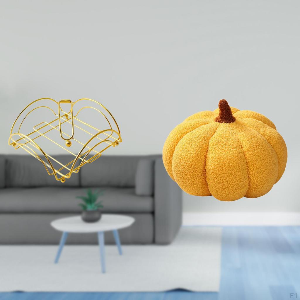 Weighted Arm Napkin Dispenser And Pumpkin Pillow Decorative Storage for Table Bed Sofa Hotel Bar