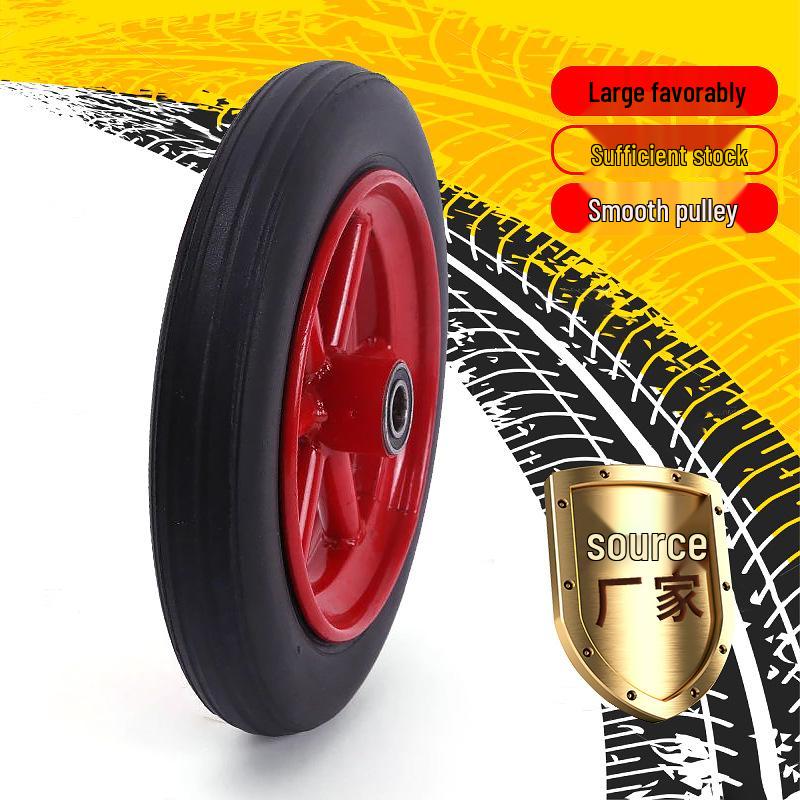 Heavy-Duty Outdoor Industrial Casters with Silent Rubber Tires for Small Trolley and Flat Cart Wheels
