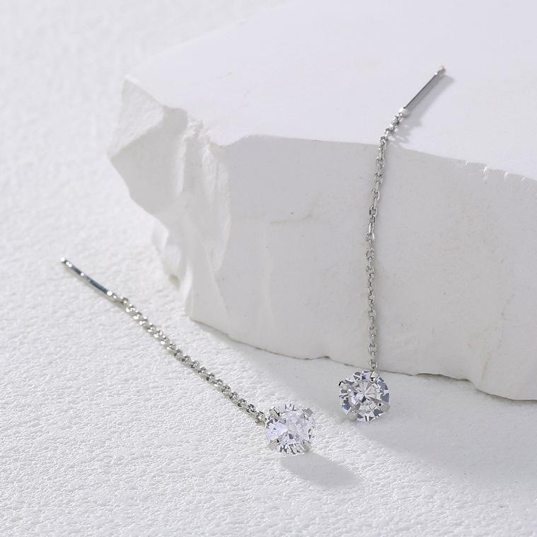 Shiny Diamond Earline women's earrings temperament high-end long earrings for women