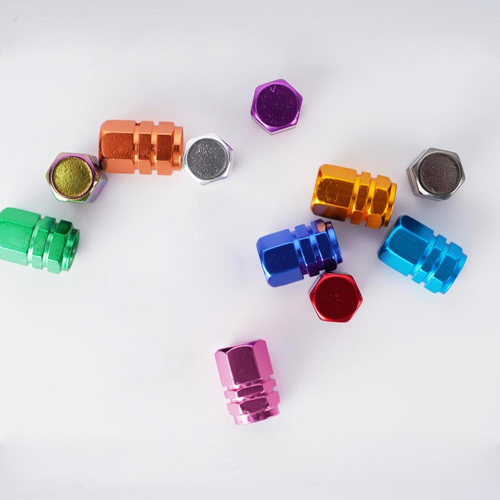 4pcs Aluminum Alloy Tire Valve Cap