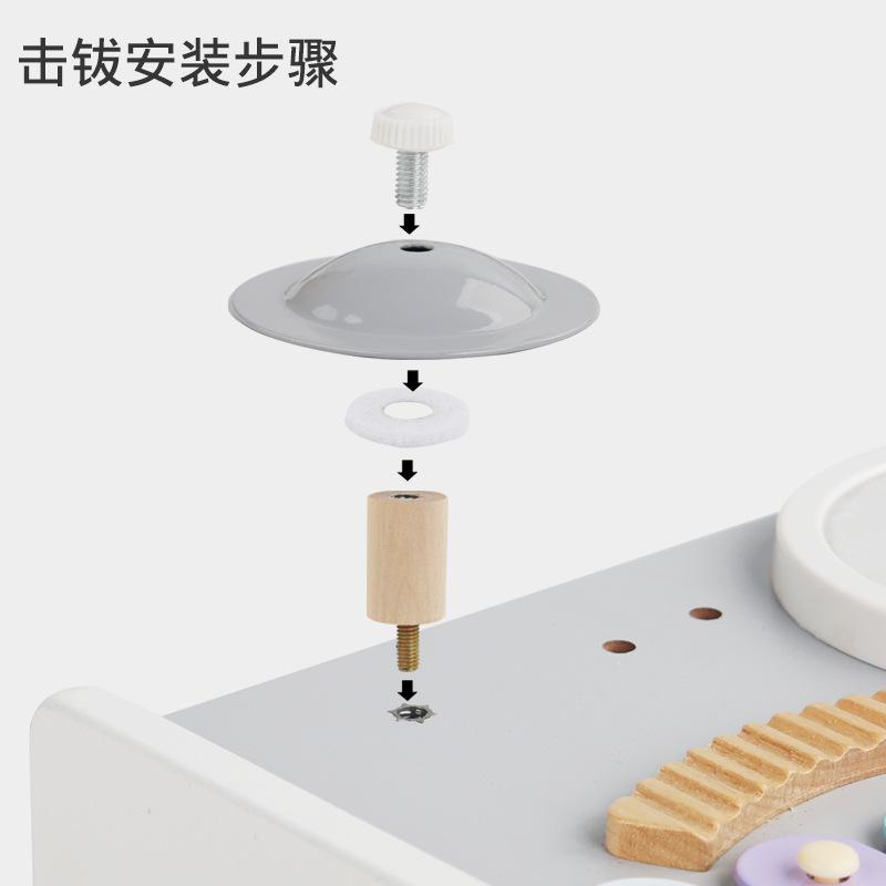 Multifunctional Wooden Percussion Educational Music Children'S Toys Baby Early Education Enlightenment Color Musical Instrument Hand Percussion