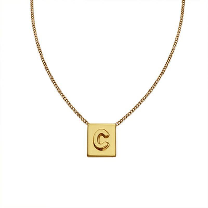 CELI Arc de Triomphe Initial Pendant Necklace - Luxury Niche Design