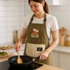 Portable Waterproof Kitchen Apron Anti-fouling Adjustable Chef Apron Sleeveless Breathable Cooking Smock for Home Kitchen