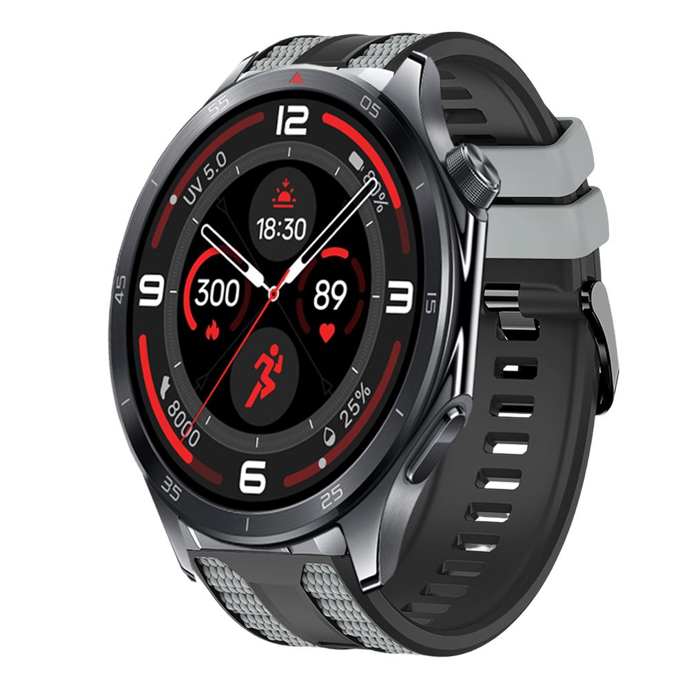 Dual-Color Official Silicone Watch Band for Oneplus Watch 3 46mm Breathable Soft 22mm Watchband Fit for Oneplus Watch 2 2R Band