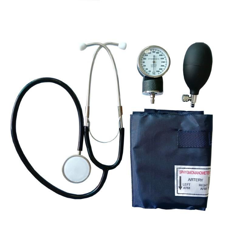 Manual Blood Pressure Monitor with Stethoscope, Medical Aneroid Sphygmomanometer Cuff Kit for Home Use