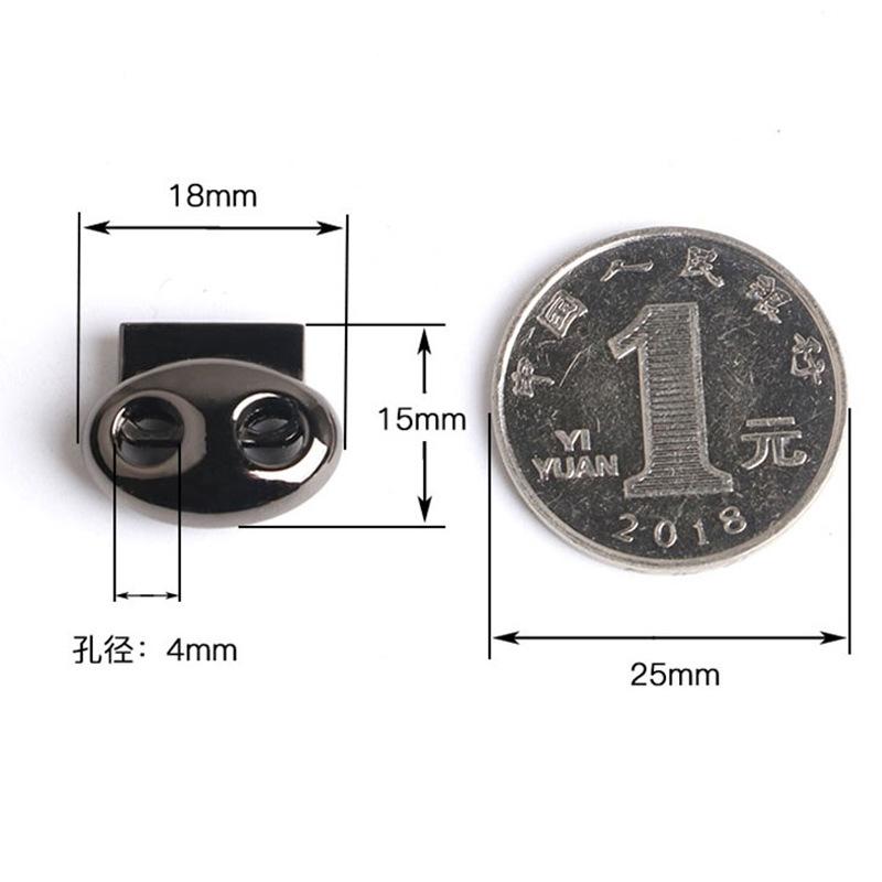 High-Grade Metal Pig Nose Buckle Spring Buckle Sweater Hat Rope Stop Rope Elastic Buckle Shoelace Adjustment Buckle Clothing Accessories