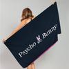 Asciugamano da Spiaggia in Microfibra P-Psycho Bunny di Lusso, Assorbente, Asciugatura Rapida, Morbido, per Yoga, Nuoto, Resort, Alpinismo