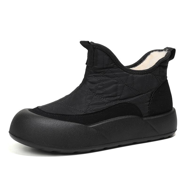 Fashionable Thick Soled Cotton Shoes Winter New Thick Snow Boots Casual Versatile Anti Slip Waterproof Cotton Boots