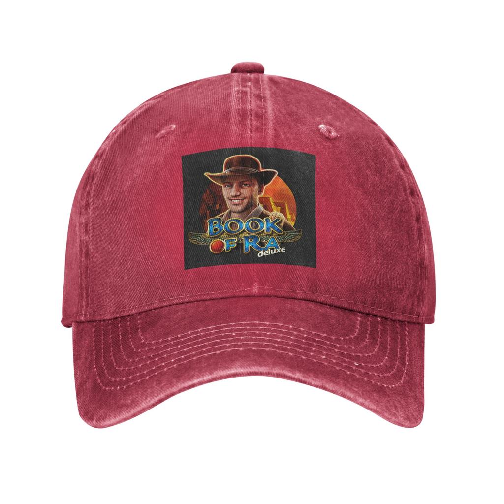 Book of Ra Washed Denim Cap Casual Baseball Caps Adjustable Hat Summer Unisex Baseball Hats