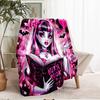 Monster High Theme Printed Blanket - Perfect for Couch, Bed, Travel & Outdoor Use | Machine Washable, Cozy & Durable.