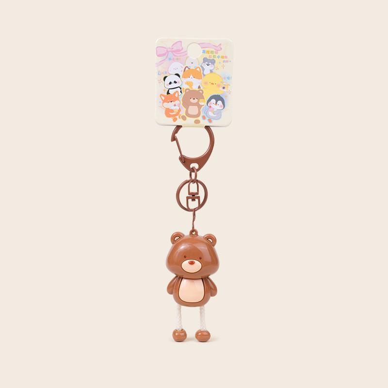 Foot The Pull Cat Frog Panda Dog Bear Keychain Animal Pendant Decoration Gift