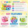 New Smushers Curiosities Dog Face Swap Squishy Toy Soft Moldable Slow Rise Hand Squeezer Stress Relief Cute Animal Fidget Fun Gift For Adults & Kids