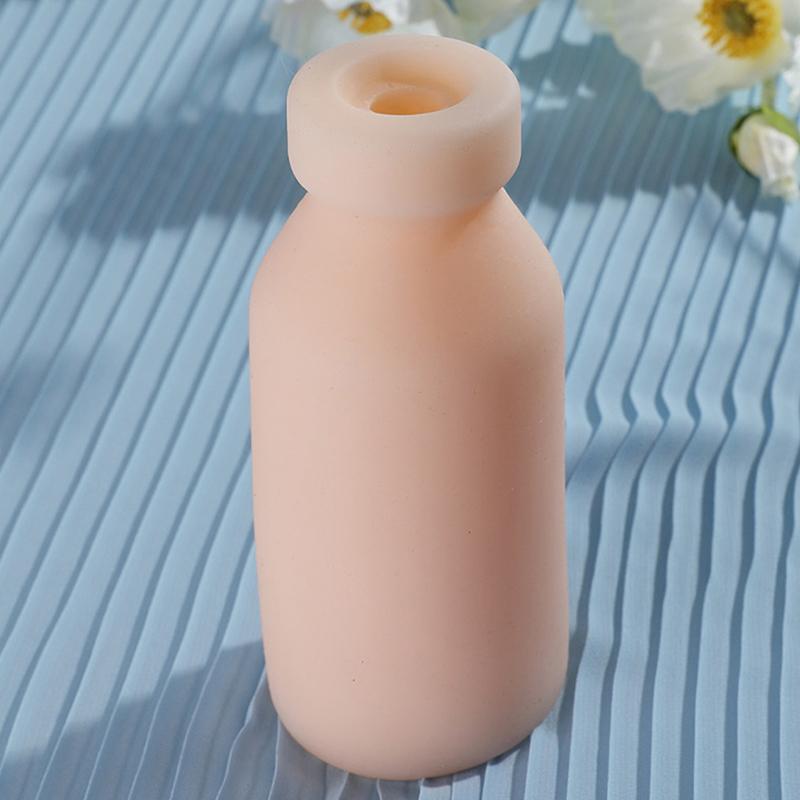 Süt Şişesi Şeklinde Erkek Mastürbasyon Kupası Silikon Mastürbatör Yumuşak Taklit Vajinal Kabarıklık Yetişkin Seks Oyuncakları Erkekler İçin Penis Eğitici