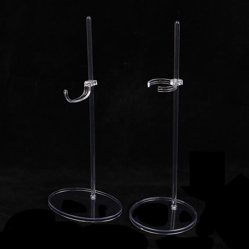 Akrylový držák na panenky Průhledný 30cm displej na figurku Držák na nožní opěrku v pase pro 1/6 výstavních hraček pro panenky