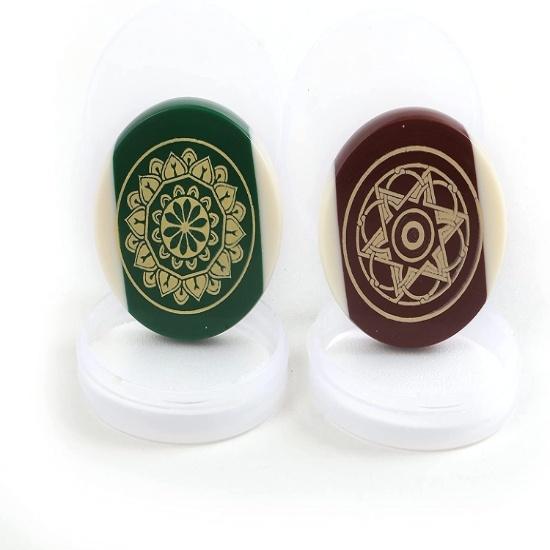 

KD Willmax Board Striker Indoor Game Striker Accessories Set of 2 Used in National & International Carrom Tournament (Colour Ball)