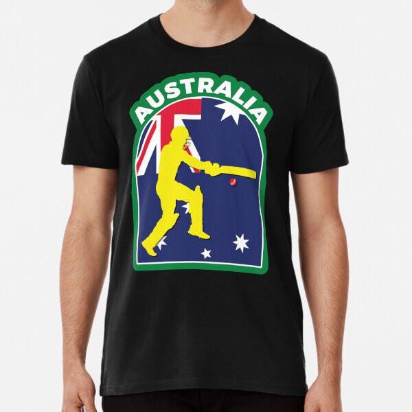 

Australia Cricket Cricketer Batsman Australi S to 5XL Made in the AU/USA T-Shirt S