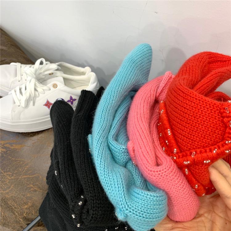 Solid Blue Autumn Sweatershirt O Neck Pullover Holiday Casual Sweater Shirt for Long Sleeves Loose Fit Hot Autumn Top