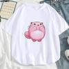 Moda Harajuku Calle de Verano ropa para mujer Camiseta con Estampado de Dibujos animados chica suave acogedora Casual linda manga corta Camisa Kawaii