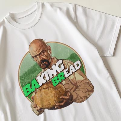 Bake brød Breaking Bad Retro T-skjorte 80-tallet 90-tallet Nostalgisk gave til ham og henne