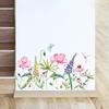 Watercolor Floral Wall Sticker Self-Adhesive Waterproof Removable Home Decor Art