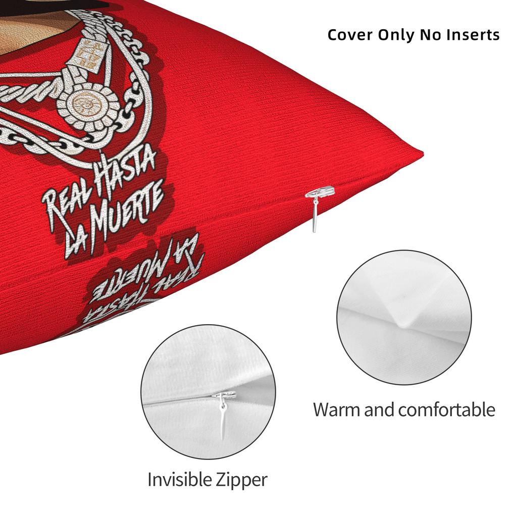 Pillow Case Puerto Rican Rapper A-Anuel AA Soft  Pillow Cover For Sofa Couch Bed Living Room Cute Funny Pillowcases