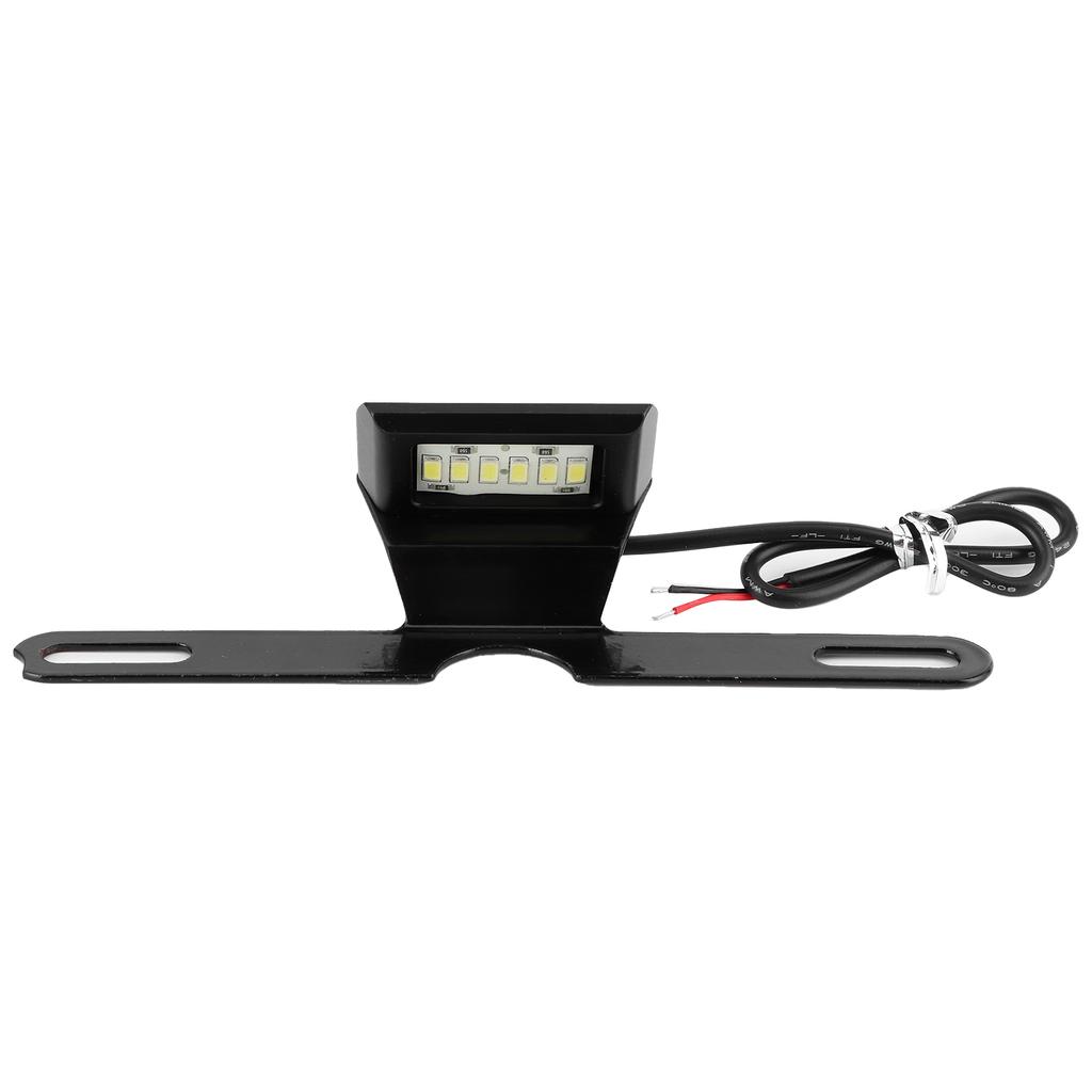   Motorcycle License Plate Light CNC Aluminium Rear   Lamp 6 LED Tail Mount Lighting