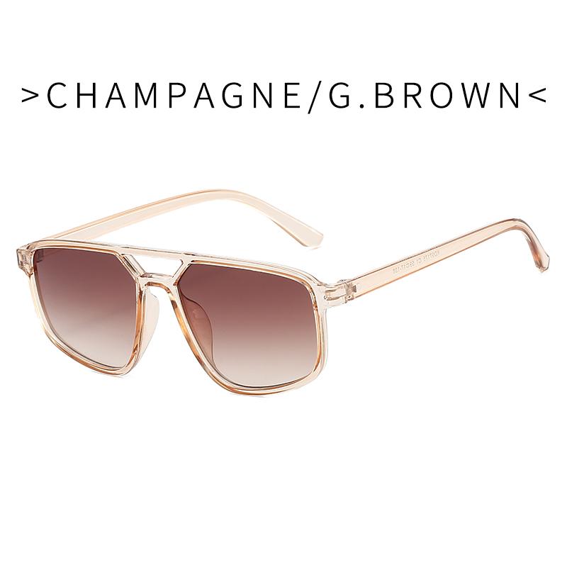 

Double beam Rectangle Sun Glasses Shades Female sunglasses eyewear Women Men Vintage Designer Square Luxury Sun Glasses